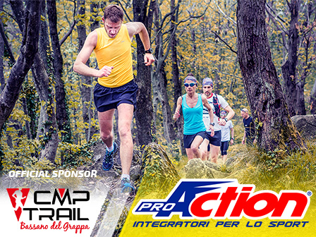 TRAIL RUNNING: PROACTION SPONSOR UFFICIALE DELLA CMP TRAIL RUNNING BASSANO DEL GRAPPA