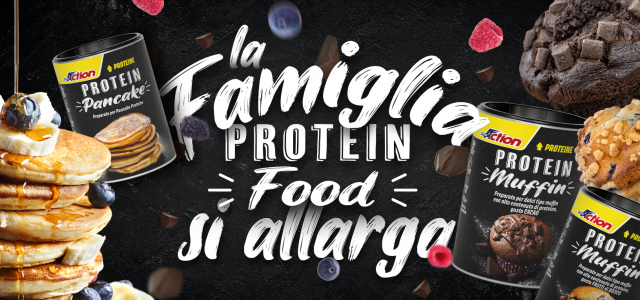 LA FAMIGLIA PROTEIN FOOD SI ALLARGA: NASCONO PROTEIN MUFFIN E PROTEIN PANCAKE